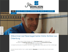 Tablet Screenshot of fliesen-bohlken.de